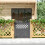 Living And Home (90*90cm) Rhombus Garden Wood Fence Gate, Grey 1