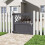 Living And Home (90*90cm) Rhombus Garden Wood Fence Gate, Grey 4