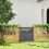 Living And Home (90*90cm) Rhombus Garden Wood Fence Gate, Grey 3