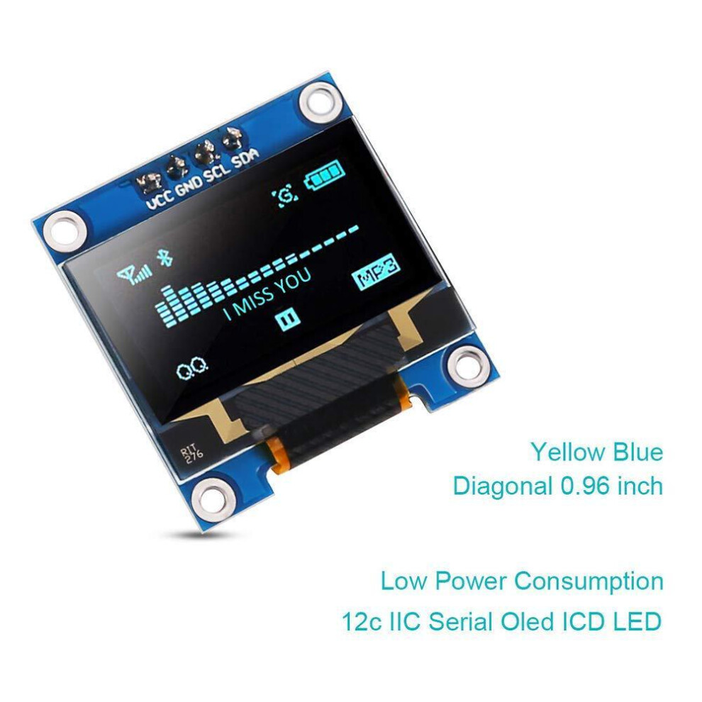 For Arduino 0.96 inch IIC Serial OLED Display Module 128X64 SSD1306 LCD Screen Board GND VCC SCL SDA