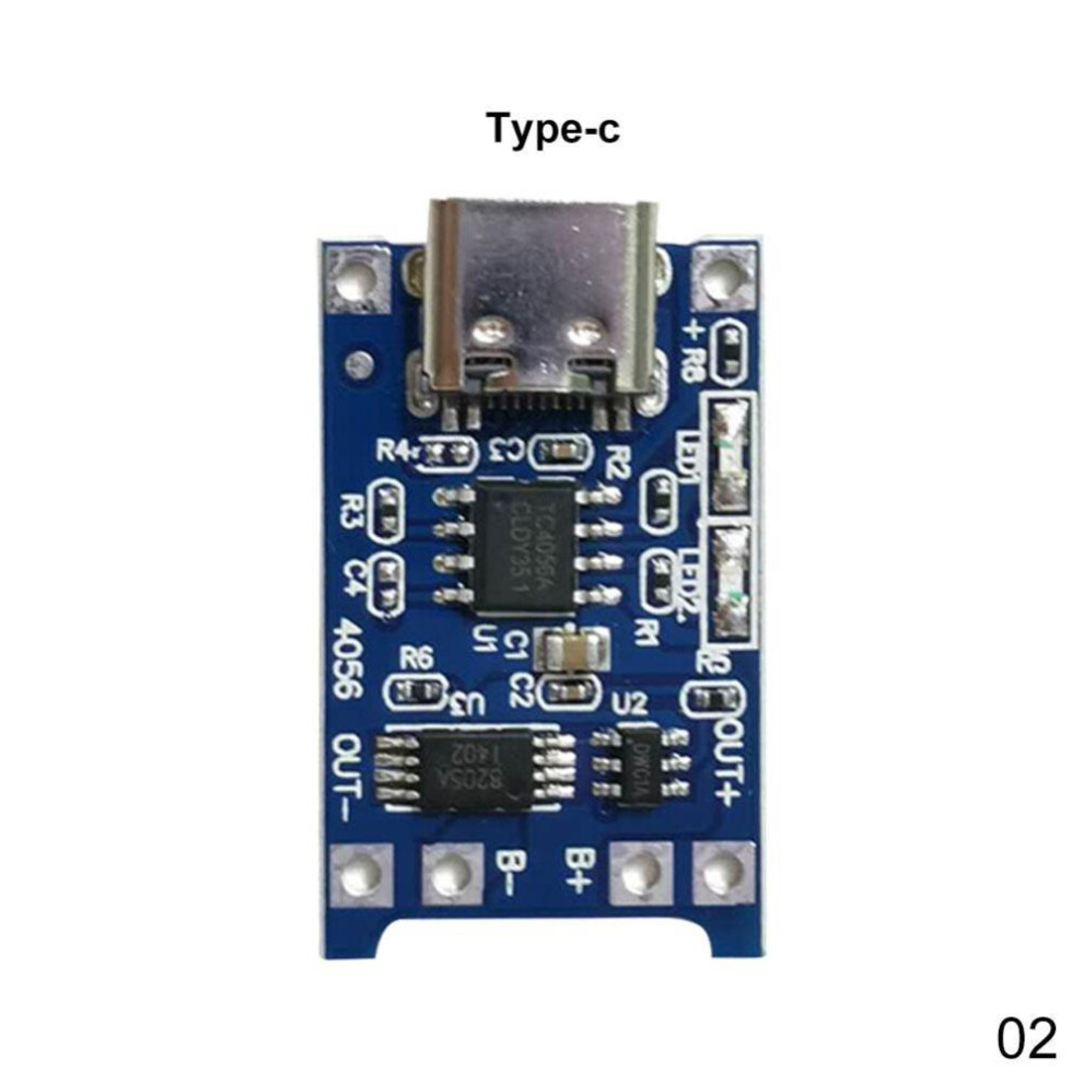 (Type-C) 3.7V Lithium Battery Charger Protection Board 5V 1A 2A Li-ion Lipo Battery Charging Protect Two-in-one Module Type-C