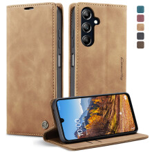 (Brown) For Samsung Galaxy A16 Wallet Flip Phone Case