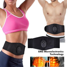 Sports Electric Ems Abdominal Trainer Belt Lose Weight Muscle Stimulator Fitness Waist Belt