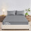 (King Fitted Bed Sheet) Microfiber Fitted Sheet Grey Stripe 40CM Bedsheet 3