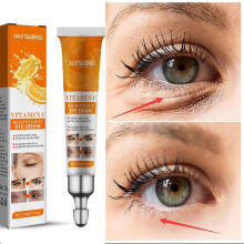 Vitamin C Remove Dark Circle Eye Serum Anti Wrinkle for Eye Skin Lifting Firming Fine Lines Anti-aging Eye Bags Cream