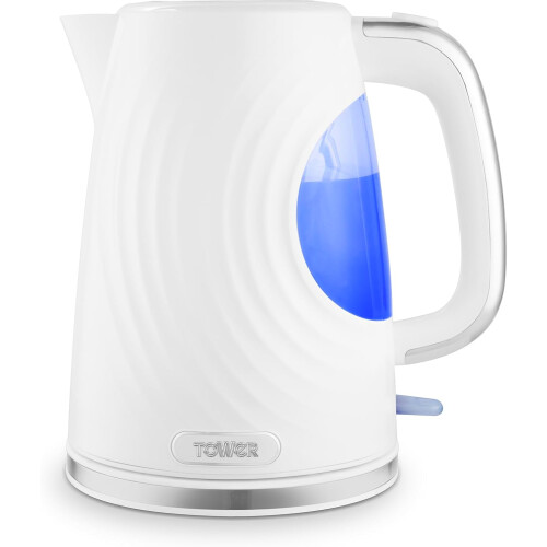 Tower Sonar Textured Kettle with 360 Degree Base T10083WHT (White)