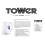 Tower Sonar Textured Kettle with 360 Degree Base T10083WHT (White) 7