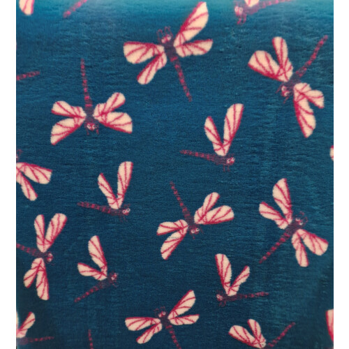 (100cm x 75cm) PnH Veterinary Bedding® NON SLIP Vet Bedding, DRAGONFLY Design - Puppy/Pet/Dog Bed, Whelping Fleece