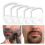 (White) 5 Sizes Goatee Shaving Template Beard Guide Shaper Beard Shaping & Styling Template For Men 1