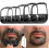 (Black) 5 Sizes Goatee Shaving Template Beard Guide Shaper Beard Shaping & Styling Template For Men 1