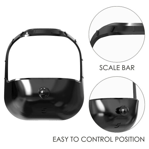 (Black) 5 Sizes Goatee Shaving Template Beard Guide Shaper Beard Shaping & Styling Template For Men 1