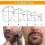 (White) 5 Sizes Goatee Shaving Template Beard Guide Shaper Beard Shaping & Styling Template For Men 4