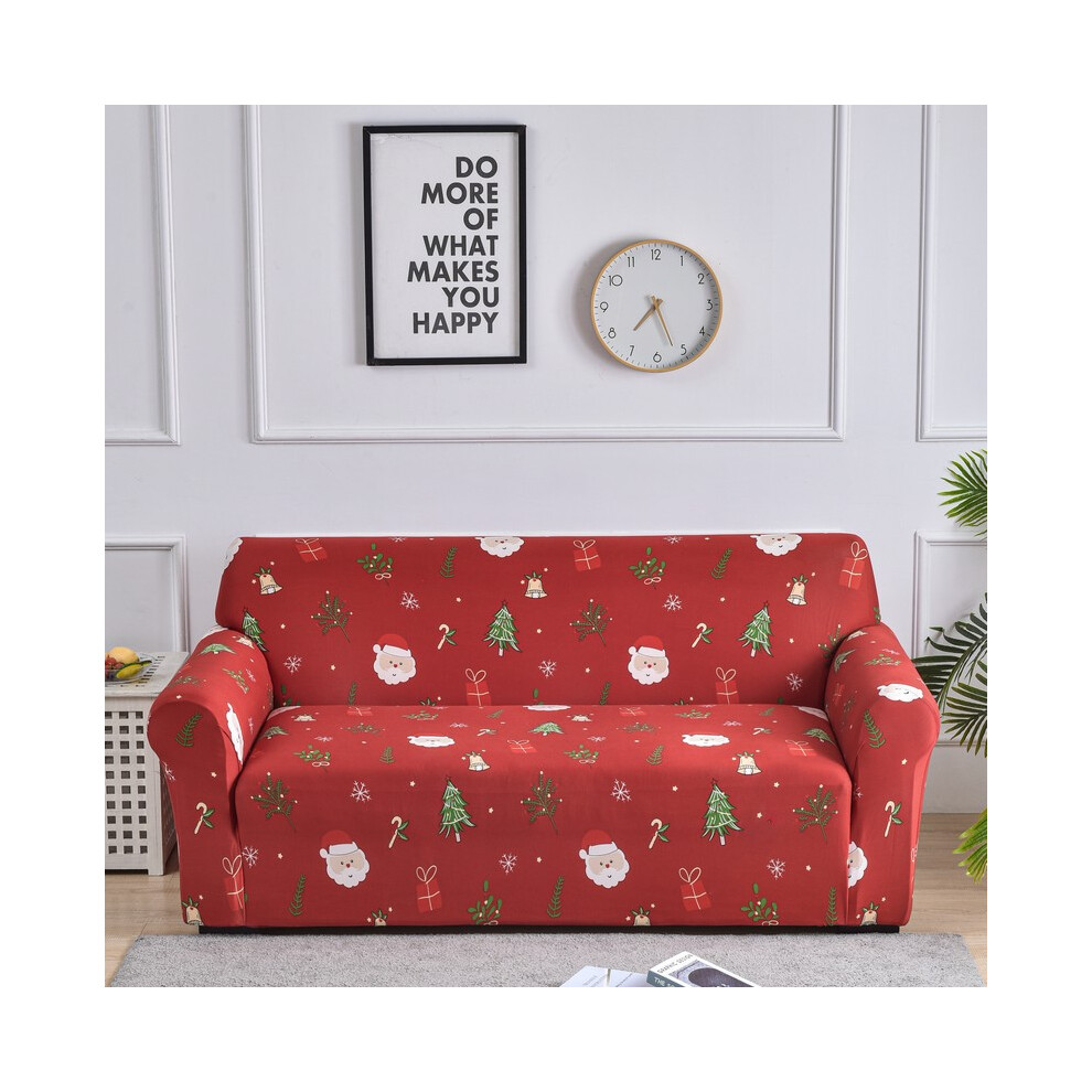 (Style 15, 1pc4-seater235-300cm) Christmas Sofa Covers Stretch All-inclusive Chair Slipcover 1/2/3/4 Seater