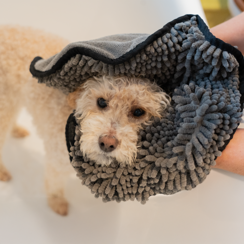 AllPetSolutions Noodle Drying Towel Grey 1