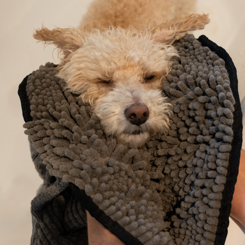 AllPetSolutions Noodle Drying Towel Grey 2