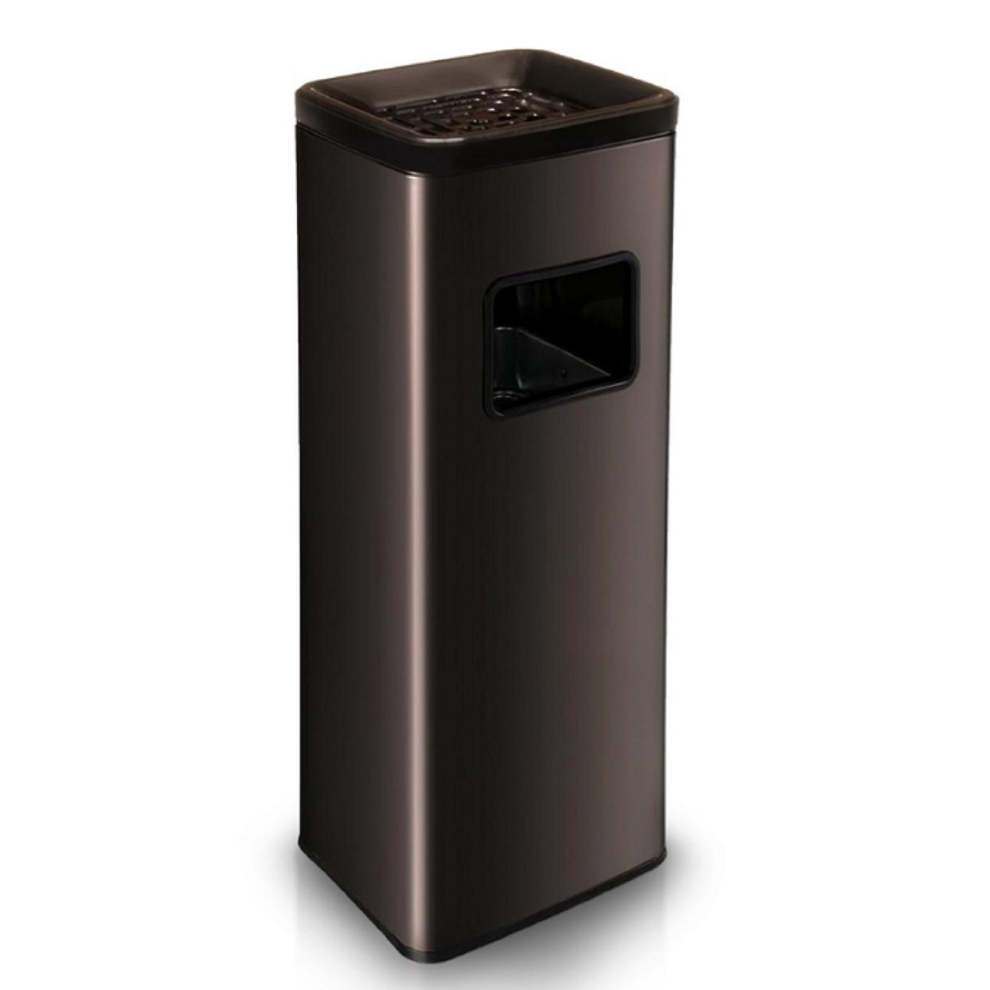Free Standing Stainless Steel Cigarette Outdoor Rubbish Bin Ashtray