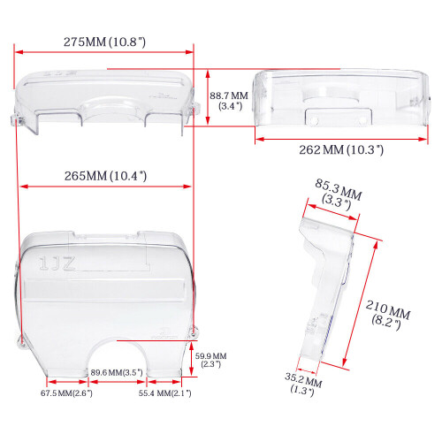 Transparent kamremsskydd för 1Jz 86-96 2