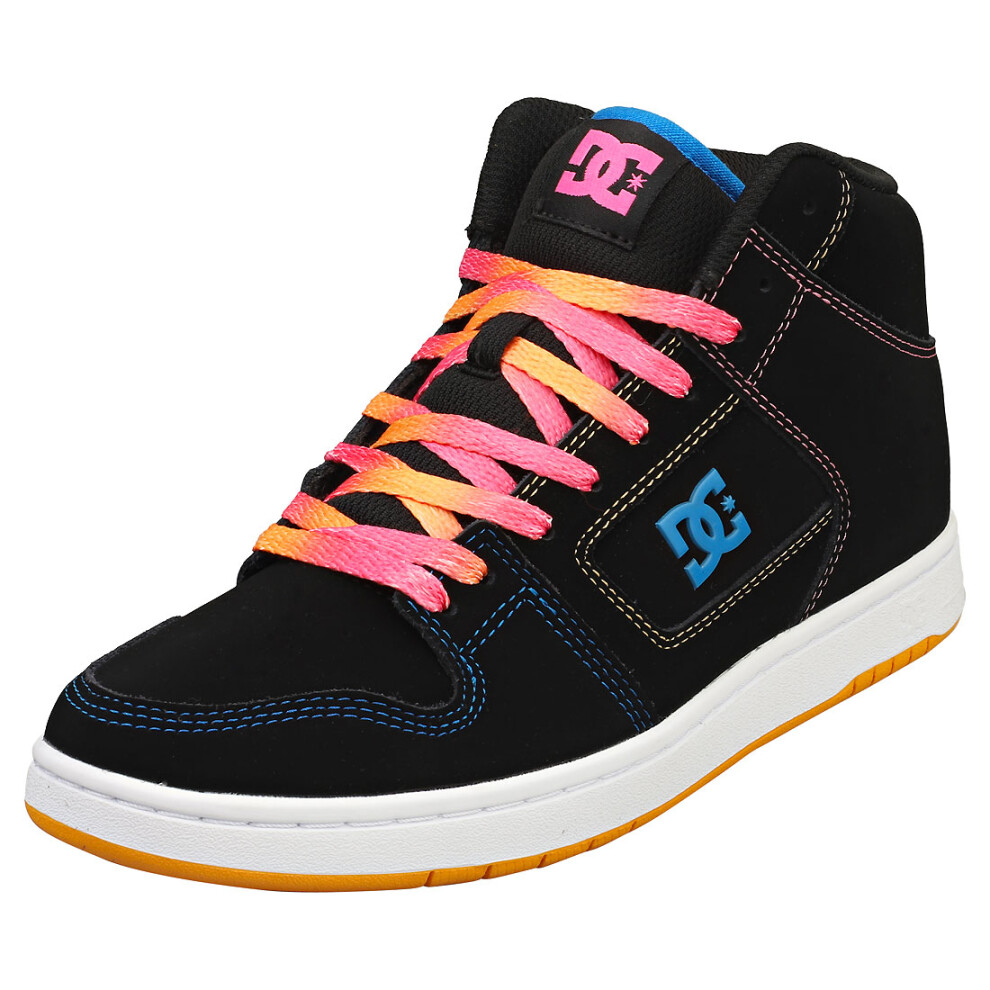 DC Shoes Manteca 4 Hi Womens Skate Trainers in Black Multicolour - 4 UK