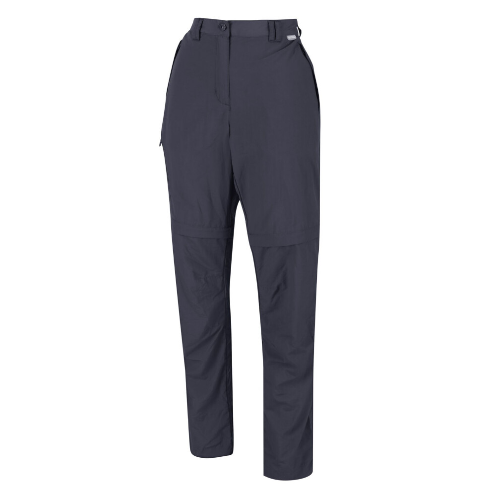 (14 UK R, Seal Grey) Regatta Womens/Ladies Chaska II Walking Trousers