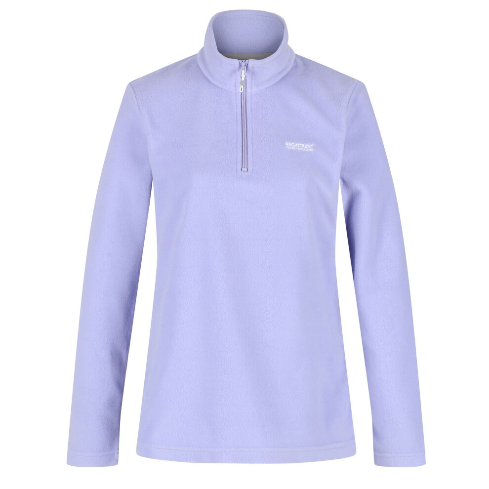 (18, Lilac) Regatta Great Outdoors Womens/Ladies Sweetheart 1/4 Zip Fleece Top