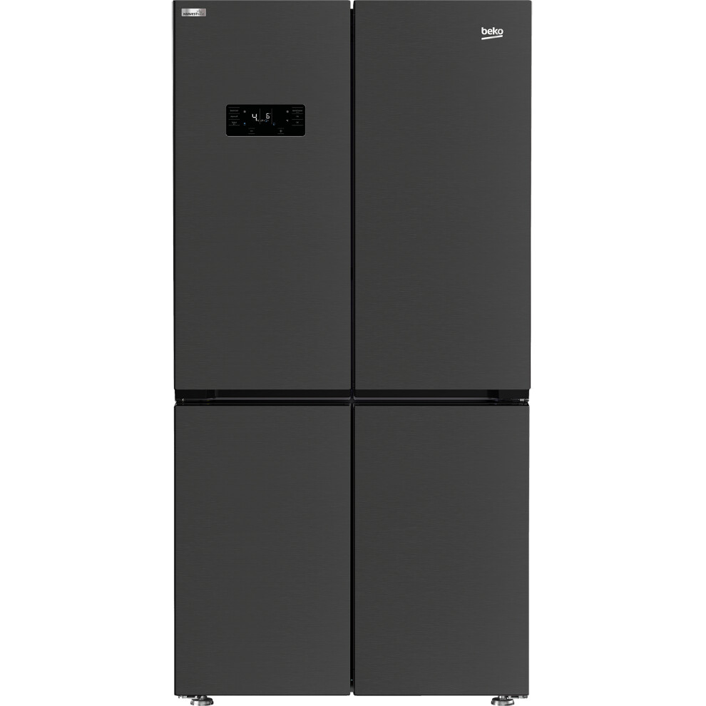 Beko GNE446224DVPZ Four Door American Style Fridge Freezer With MultiZone and Active Fresh Blue Light technology