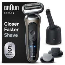 Braun Series 7 72-C7650cc Foil shaver Trimmer Black, Brown