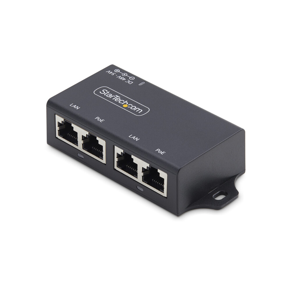 Startech.com 2-Port Gigabit Poe+ Injector, Poe/Poe+ (802.3Af/802.3At) 30W - Poe Injector - Unmanaged Inline - 30 Watt