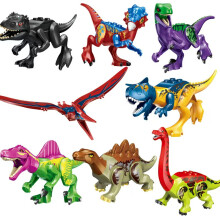 (8pcs-I) 8pcs Jurassic Dinosaur World Minifigures Toys