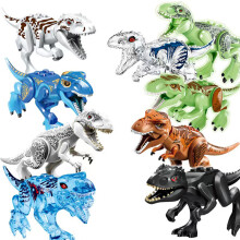 (9pcs-A) 8pcs Jurassic Dinosaur World Minifigures Toys