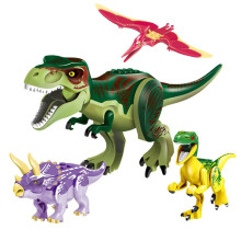 (4pcs-C) 8pcs Jurassic Dinosaur World Minifigures Toys
