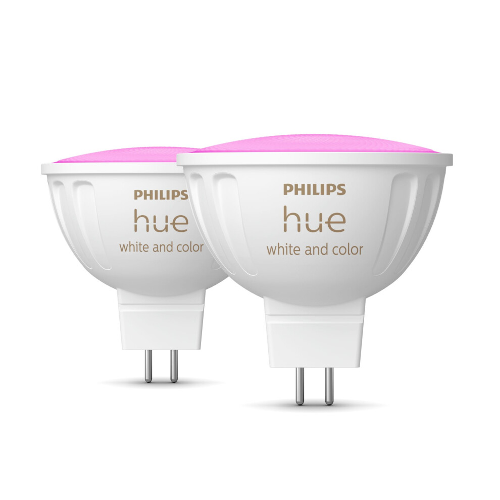 Philips Hue White & Color Ambiance MR16 LED Lampe Doppelpack 2x400lm