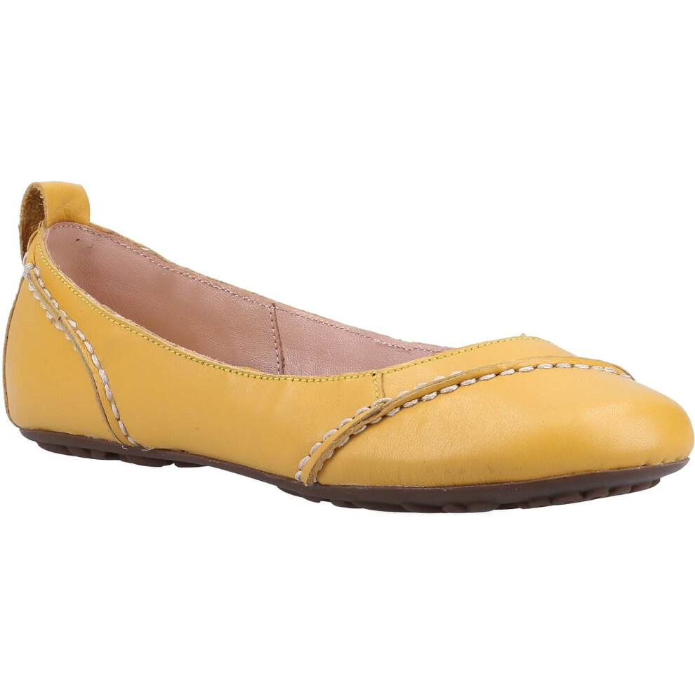 (7 UK, Yellow) Hush Puppies Womens/Ladies Janessa Suede Slip On Pumps