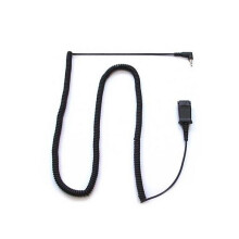 Zwarte USB-kabel - Plantronics 38324-01 - Compatibel met Alcatel Enterprise