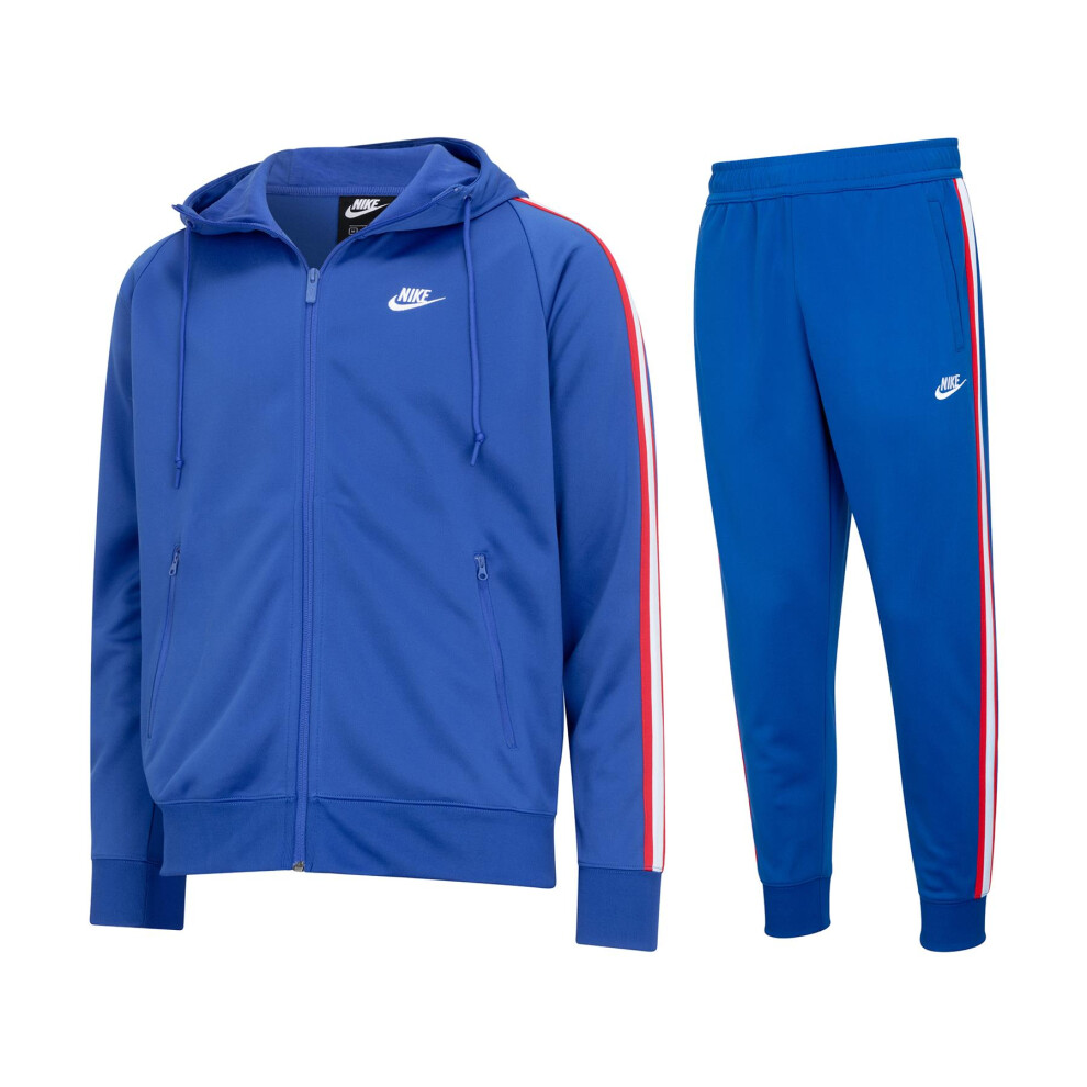 (Medium) Nike Sportswear Tribute Full Zip Tracksuit Blue