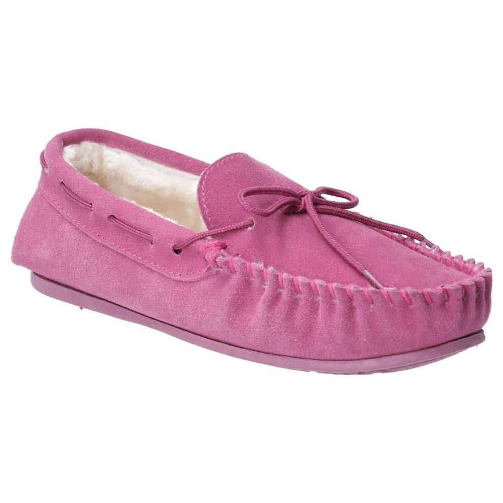 (5 UK, Rose) Hush Puppies Womens/Ladies Allie Slip On Leather Slipper