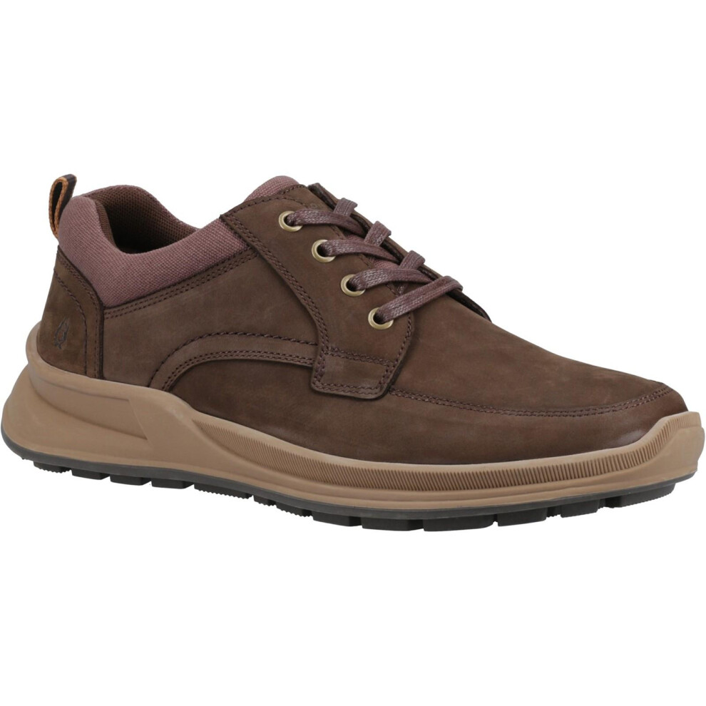 (11 UK, Brown) Hush Puppies Mens Adam Nubuck Lace Up Trainers