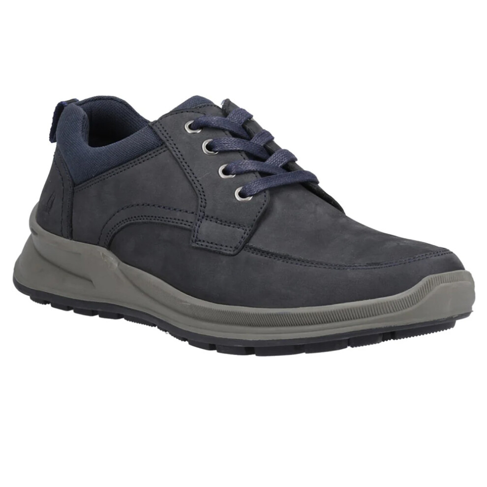 (12 UK, Navy) Hush Puppies Mens Adam Nubuck Lace Up Trainers