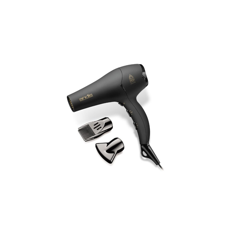 Andis 80480 1875Watt Tourmaline Ceramic Ionic Hair Dryer  Black