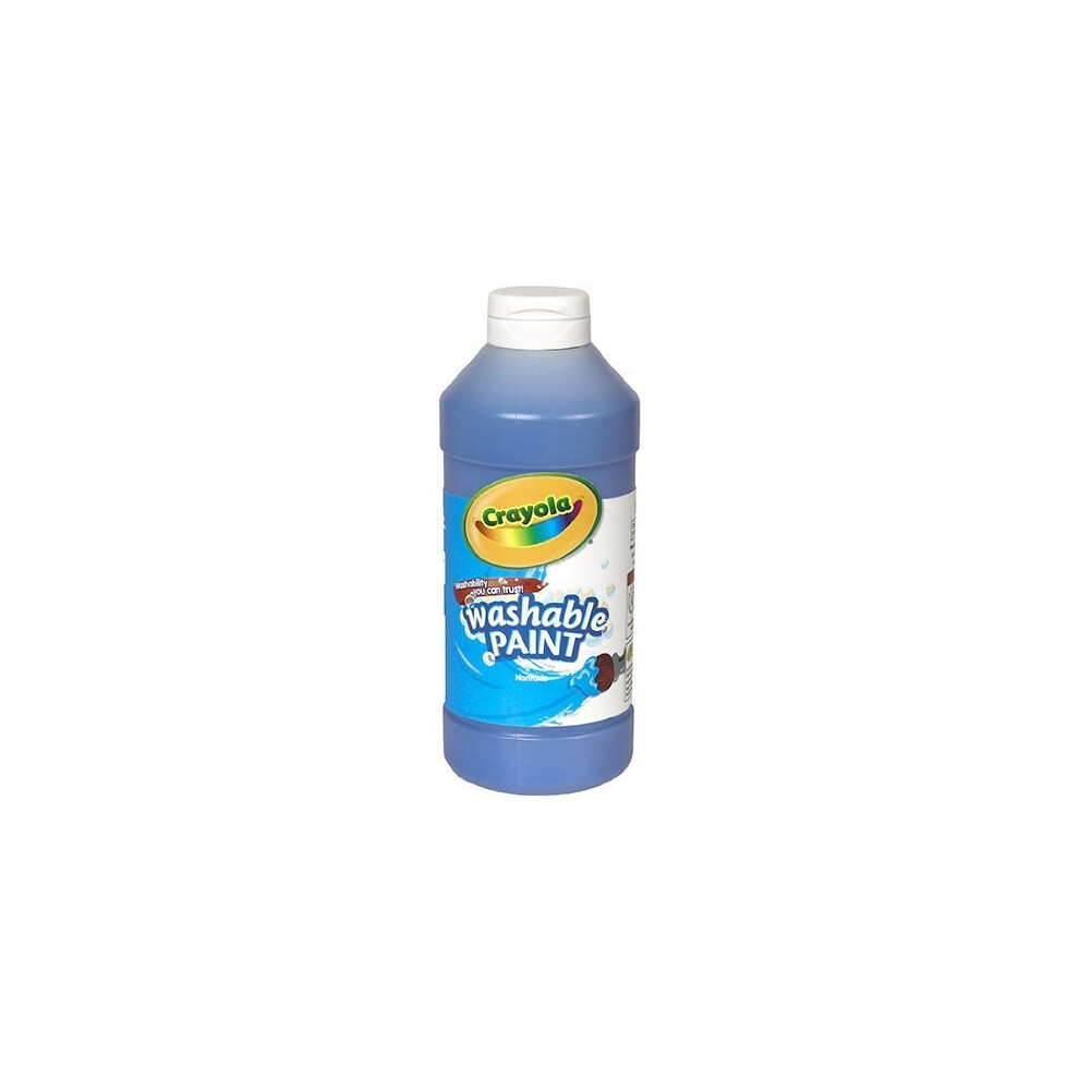 16 Pack CRAYOLA LLC FORMERLY BINNEY  SMITH CRAYOLA WASHABLE PAINT 16 OZ BLUE