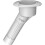 Mate Series Plastic 30       Rod  Cup Holder  Open  Oval Top  White 1