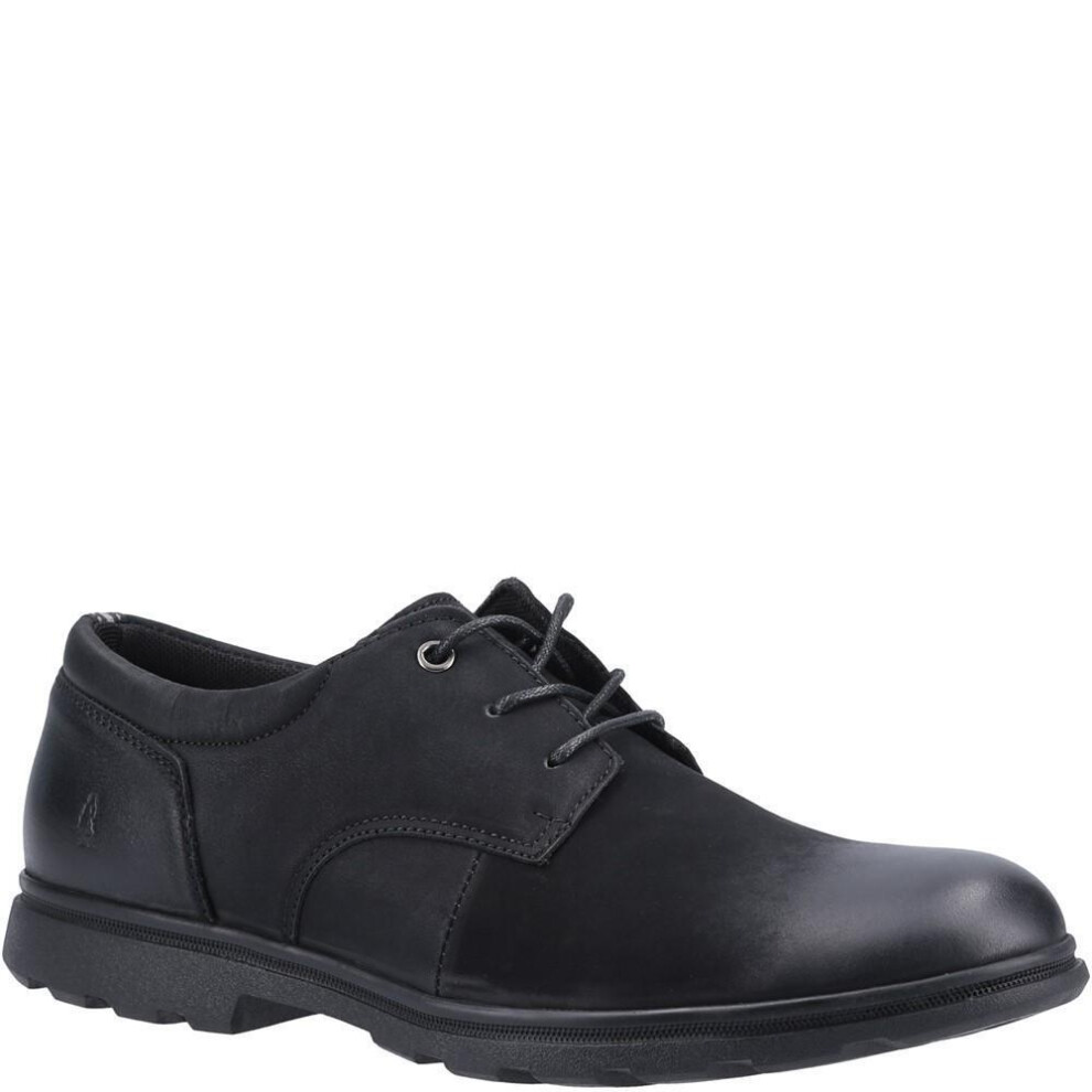 (11 UK, Black) Hush Puppies Mens Trevor Nubuck Shoes