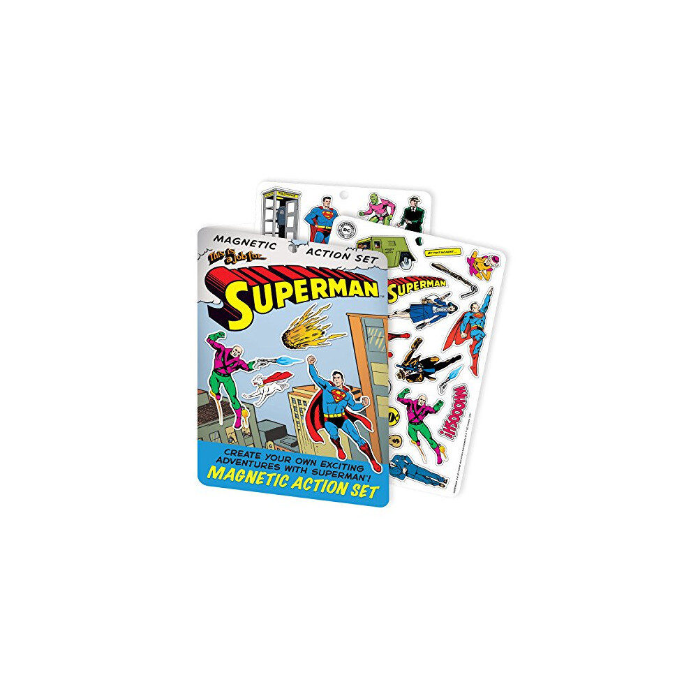 Photos - Action Figures / Transformers The Unemployed Philosophers Guild DC Comics Superman Magnetic Comic Book Action Play Set