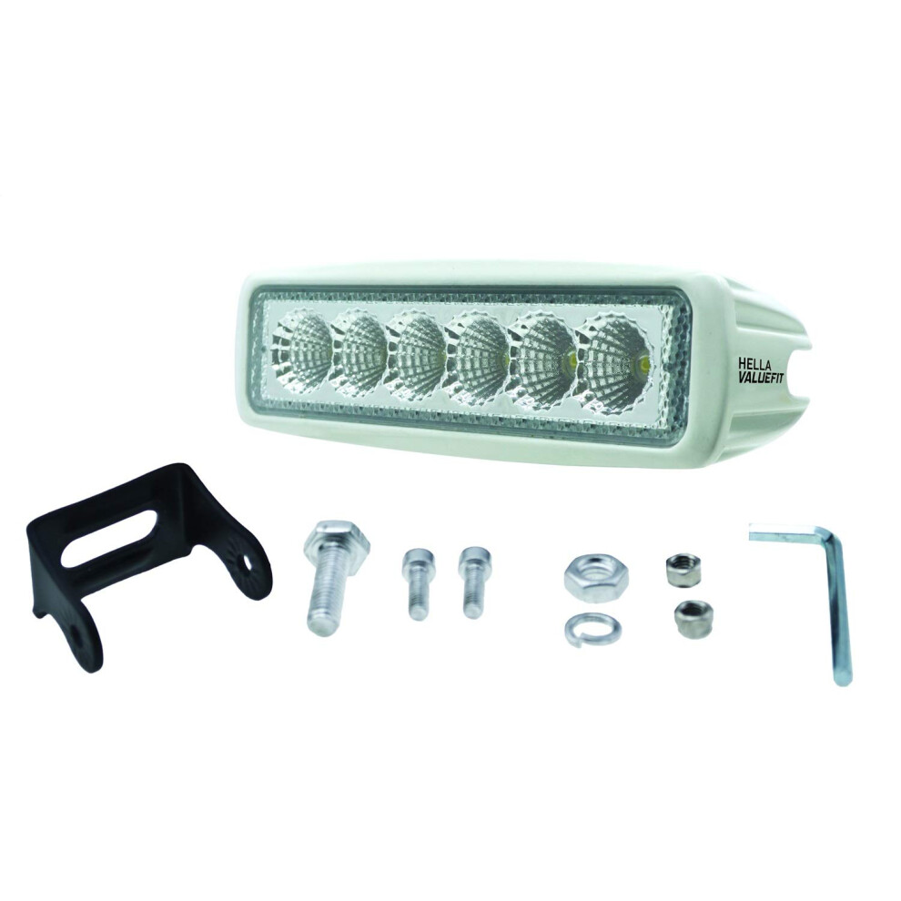 HELLA 357203051 ValueFit White Mini Light Bar 6 LED Flood beam