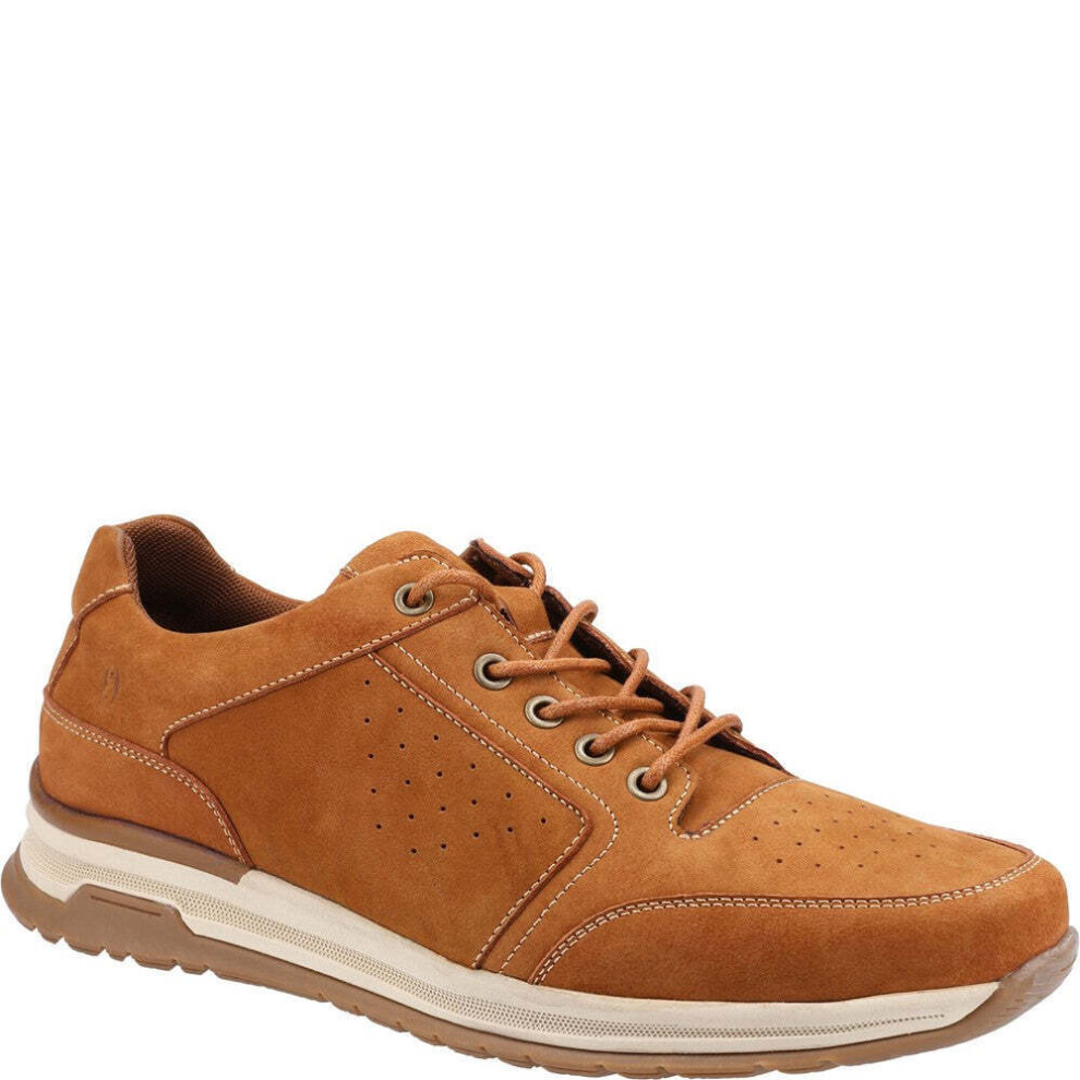 (6 UK, Tan/Beige) Hush Puppies Mens Joseph Nubuck Trainers