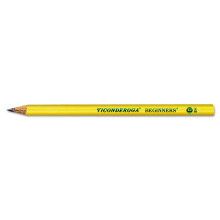 Ticonderoga BLEISTIFT LADDIE MIT RADIERER Nr. 2, WEICHES GELB, DIX13304, 12 Stck