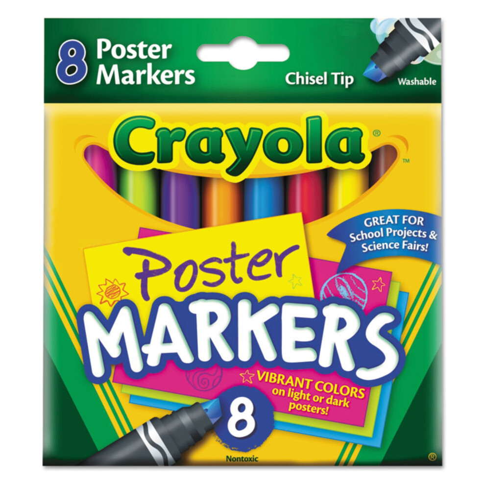 Photos - Pen Crayola Broad Line Washable Markers MARKER BROAD LN WSHAB AST CYO588180