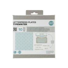 We R Memory Keepers 0633356037422 Conjunto de placa de impresso e mquina de escrever (8 peas)