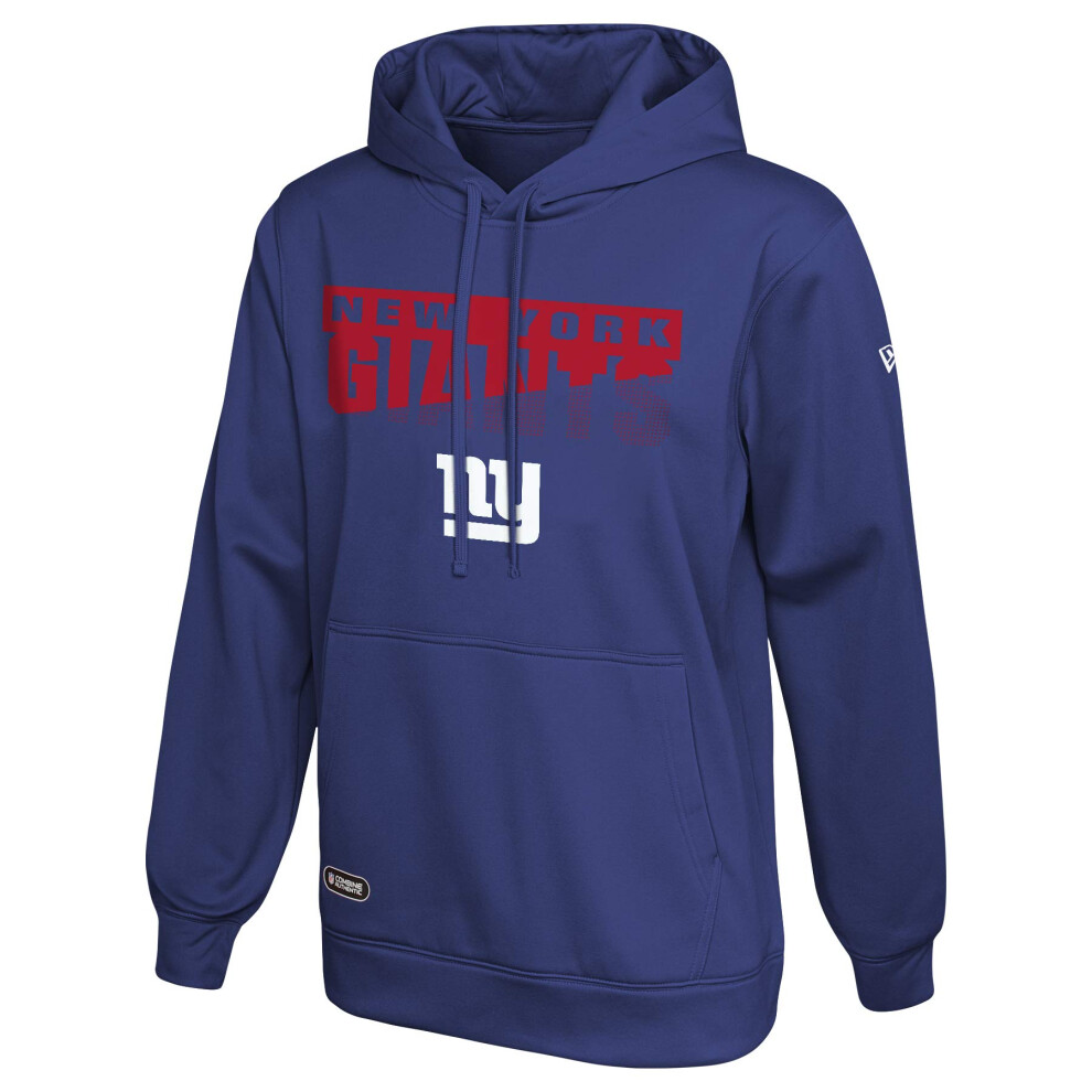 New Era NFL Mens Scoreboard Pullover Performance Hoodie  Pro Football Fleece Hoodie  New York Giants  XLarge