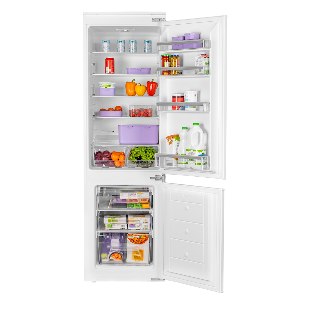 SIA RFI104 70/30 Split Built In Integrated 260L Fridge Freezer