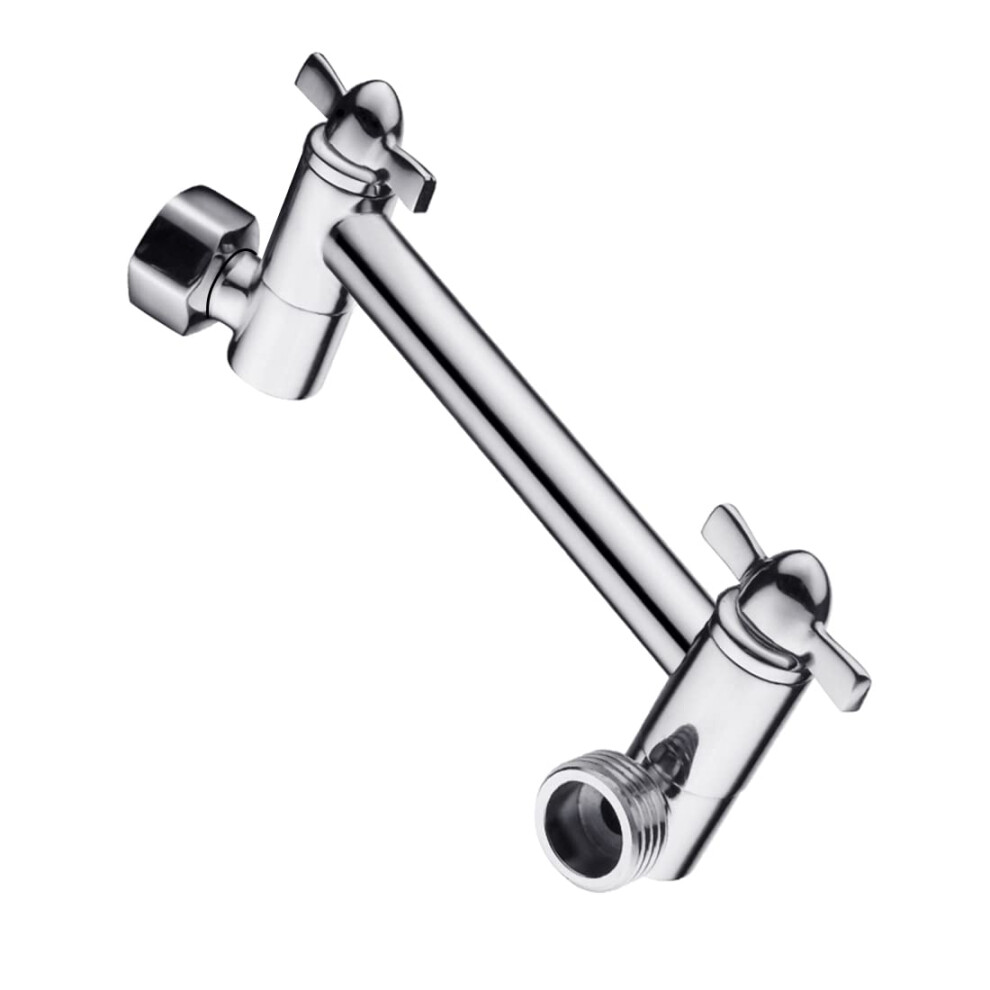 BRIgHT SHOWERS Brass Shower Arm Extender for Rain and Handheld Shower Head  5 Inch Universal Shower Head Extension Arm  Height